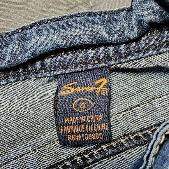 Seven7 Jean Shorts Sz 4 - Picture 4 of 5